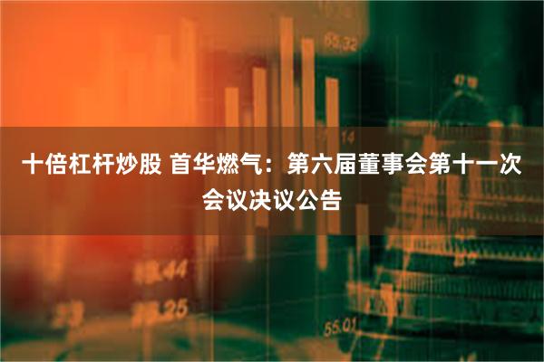 十倍杠杆炒股 首华燃气：第六届董事会第十一次会议决议公告